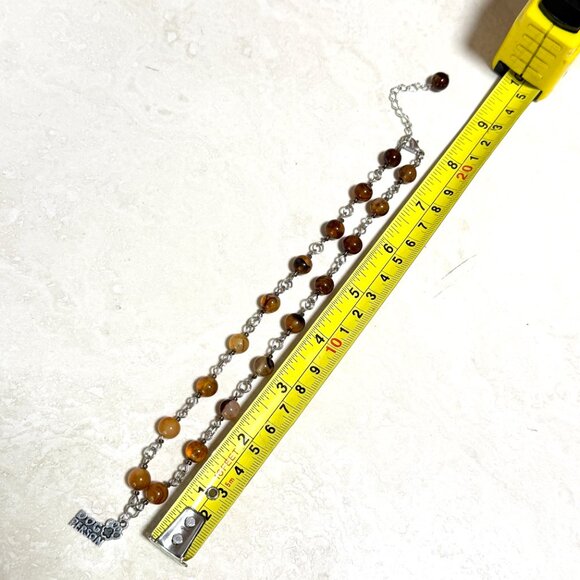 Genuine Earthy Carnelian Agate Short Necklace, Gemstone & Dog Person Paw Print - Picture 13 of 15